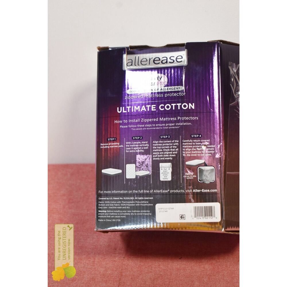 Allerease Full Ultimate Cotton Waterproof Allergen Mattress Protector* - Picture 5 of 7